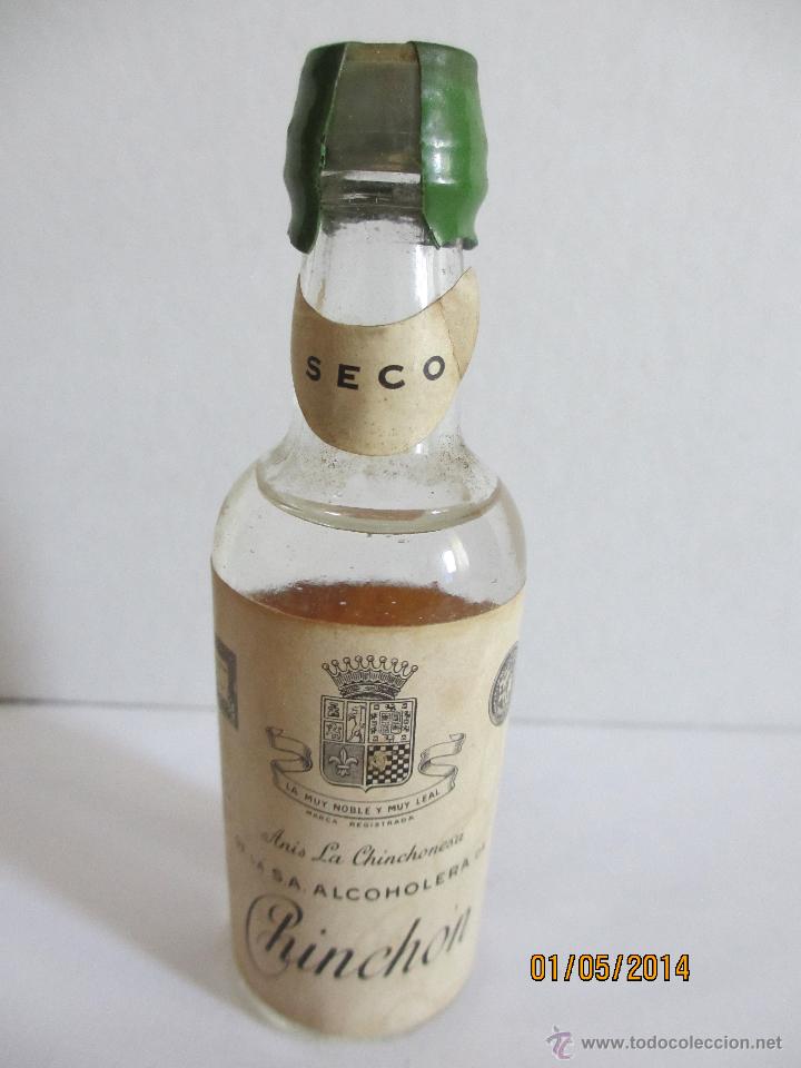 Collectionnisme de vins et liqueurs: BOTELLIN DE AN&Iacute;S LA CHINCHONESA DE LA S. A. ALCOHOLERA DE CHINC&Oacute;N. ESPA&Ntilde;A.