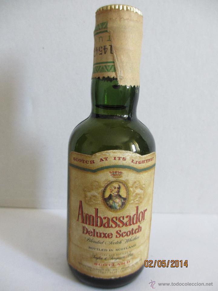 Collectionnisme de vins et liqueurs: BOTELLIN DE WHISKY AMBASSADOR DELUXE SCOTCH. DESTILER&Iacute;AS TAYLOR & FERGUSON, LTD. ESCOCIA.