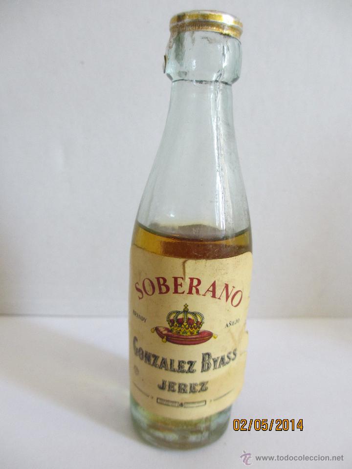 Collectionnisme de vins et liqueurs: BOTELLIN DE BRANDY SOBERANO. GONZALEZ BYASS. JEREZ (ESPA&Ntilde;A)