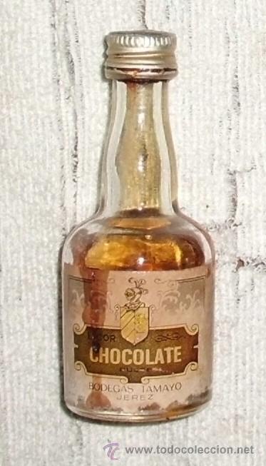 Coleccionismo de vinos y licores: BOTELLIN LICOR DE CHOCOLATE. BODEGAS TAMAYO. JEREZ    RF-3151
