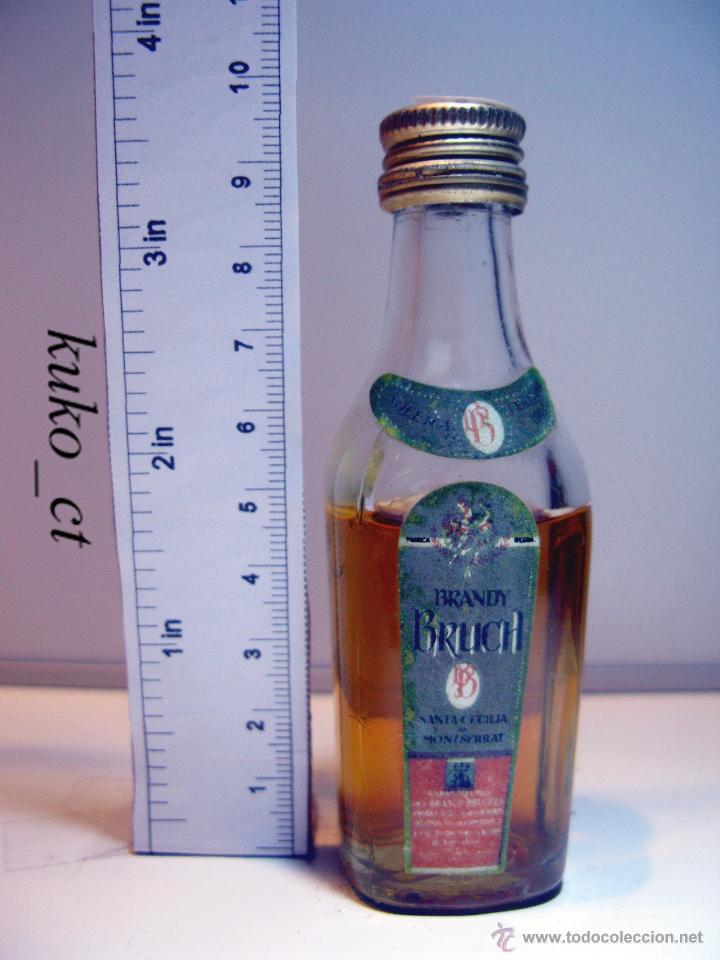 Coleccionismo de vinos y licores: BOTELLITA BOTELLIN BRANDY BRUCH SANTA CECILIA DE MONTSERRAT