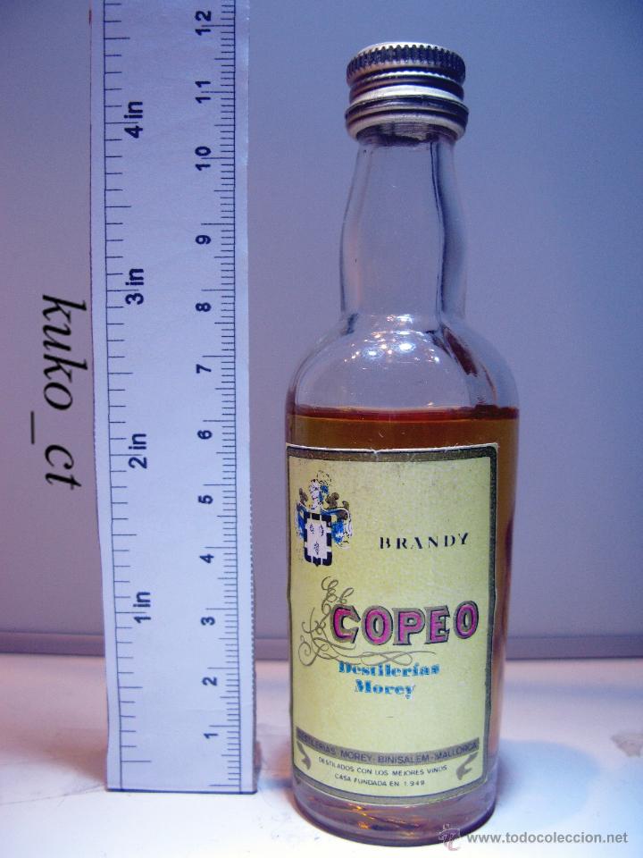 Coleccionismo de vinos y licores: BOTELLITA BOTELLIN BRANDY COPEO DESTILERIAS MOREY BINISSALEM
