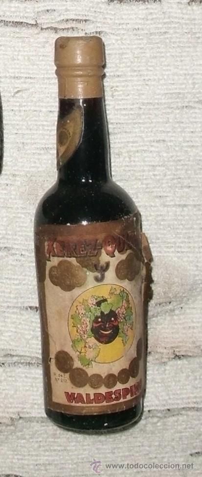 Coleccionismo de vinos y licores: BOTELLIN XEREZ QUINA VALDESPINO. JEREZ   RF-3416