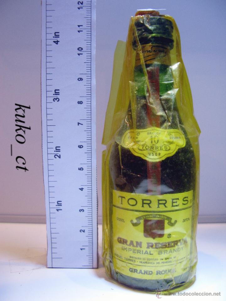 Coleccionismo de vinos y licores: BOTELLITA BOTELLIN TORRES IMP.BRANDY RESERVA 10 A&Ntilde;OS DESTILADO MIGUEL TORRES VILAFRANCA DEL PENEDES