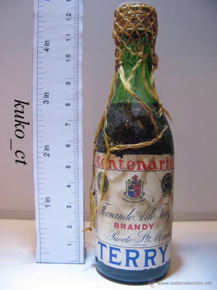 Coleccionismo de vinos y licores: BOTELLITA BOTELLIN BRANDY TERRY CENTENARIO FERNANDO A. DE TERRY PUERTO SANTA MARIA