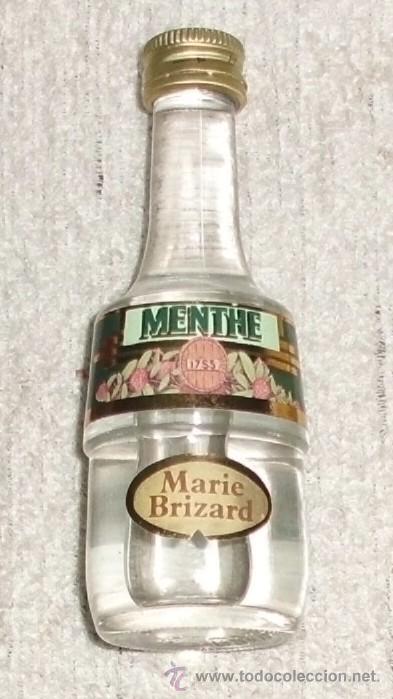 Coleccionismo de vinos y licores: BOTELLIN LICOR DE MENTA MARIE BRIZARD   RF-3497