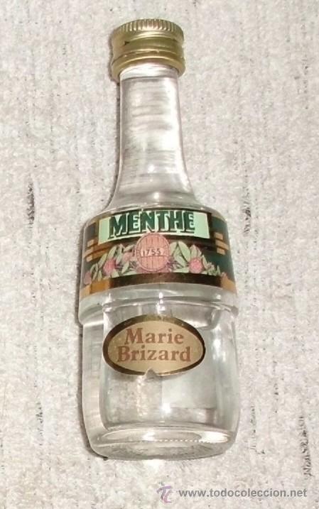 Coleccionismo de vinos y licores: BOTELLIN LICOR DE MENTHE MARIE BRIZARD   RF-3499