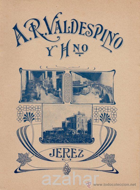 Sammlung von Weinen und Lik&ouml;ren: Tarifa de precios de Vinos A. R. Valdespino. Jerez de la Frontera.A&ntilde;os 20