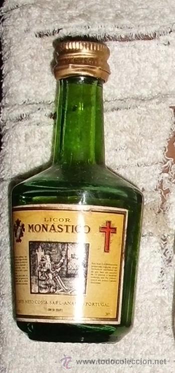 Coleccionismo de vinos y licores: BOTELLIN LICOR MONASTICO CAVES NESTO COSTA   RF-3553