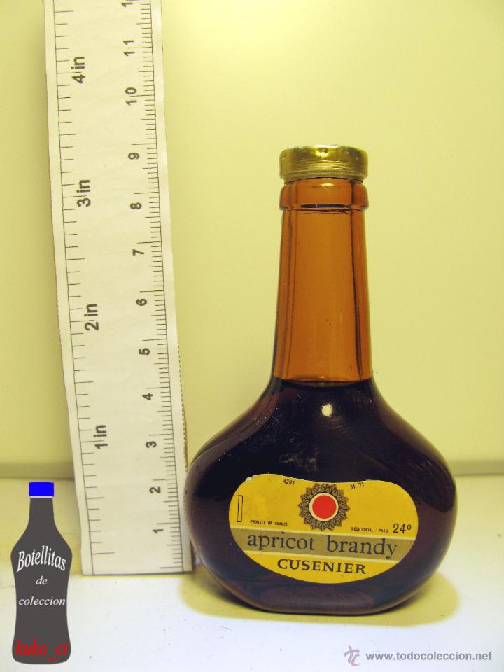 Coleccionismo de vinos y licores: BOTELLITA BOTELLIN APRICOT BRANDY CUSENIER FRANCE