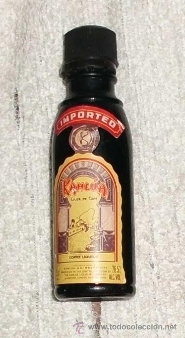 Coleccionismo de vinos y licores: BOTELLIN KAHLUA. LICOR DE CAFE. KAHLUA S. A. MEXICO   RF-3634
