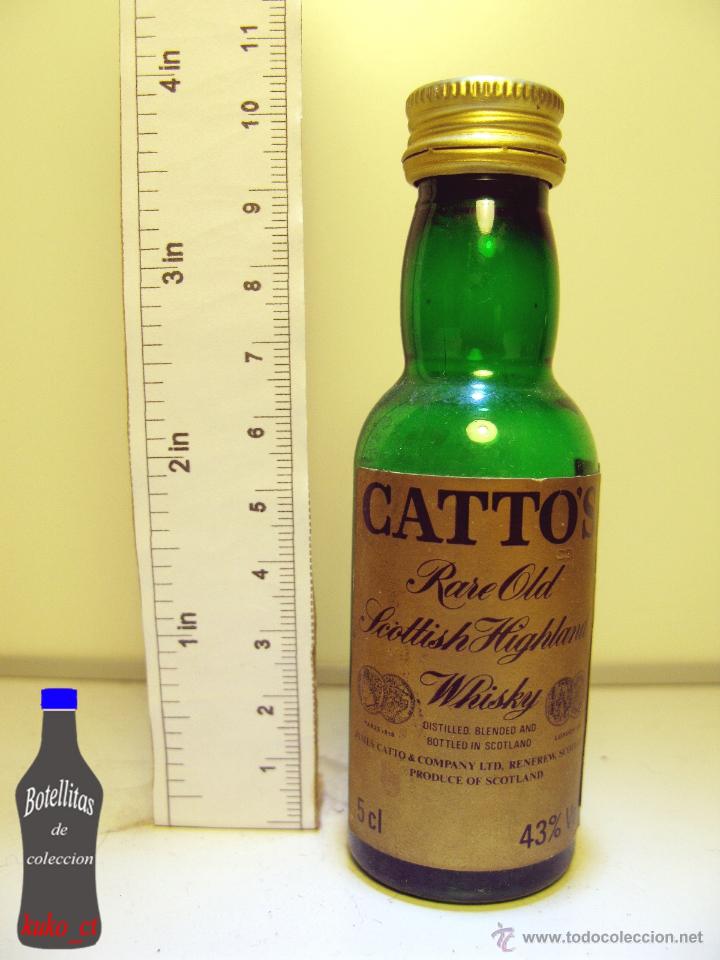 Coleccionismo de vinos y licores: BOTELLITA BOTELLIN CATTO&acute;S RARE OLD SCPRRISH HIGHLAND WHISKY