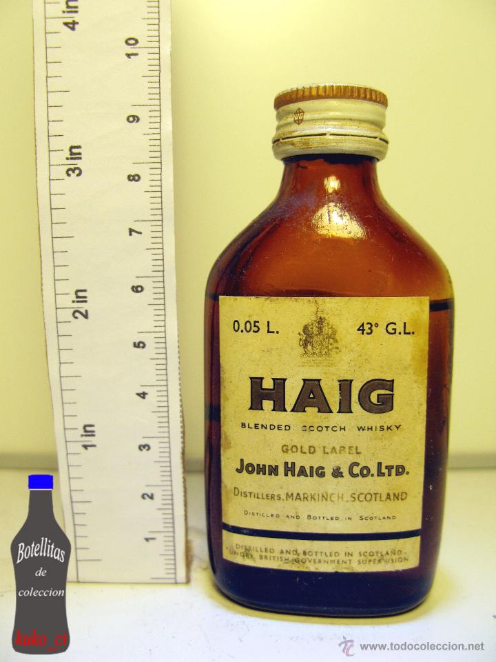 Coleccionismo de vinos y licores: BOTELLITA BOTELLIN WHISKY HAIG BLENDED SCOTCH HAIG & CO LTD