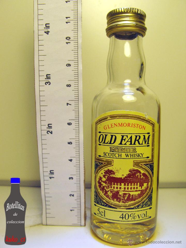 Coleccionismo de vinos y licores: BOTELLITA BOTELLIN OLD FARM GLENMORISTON SCOTCH WHISKY PREMIER