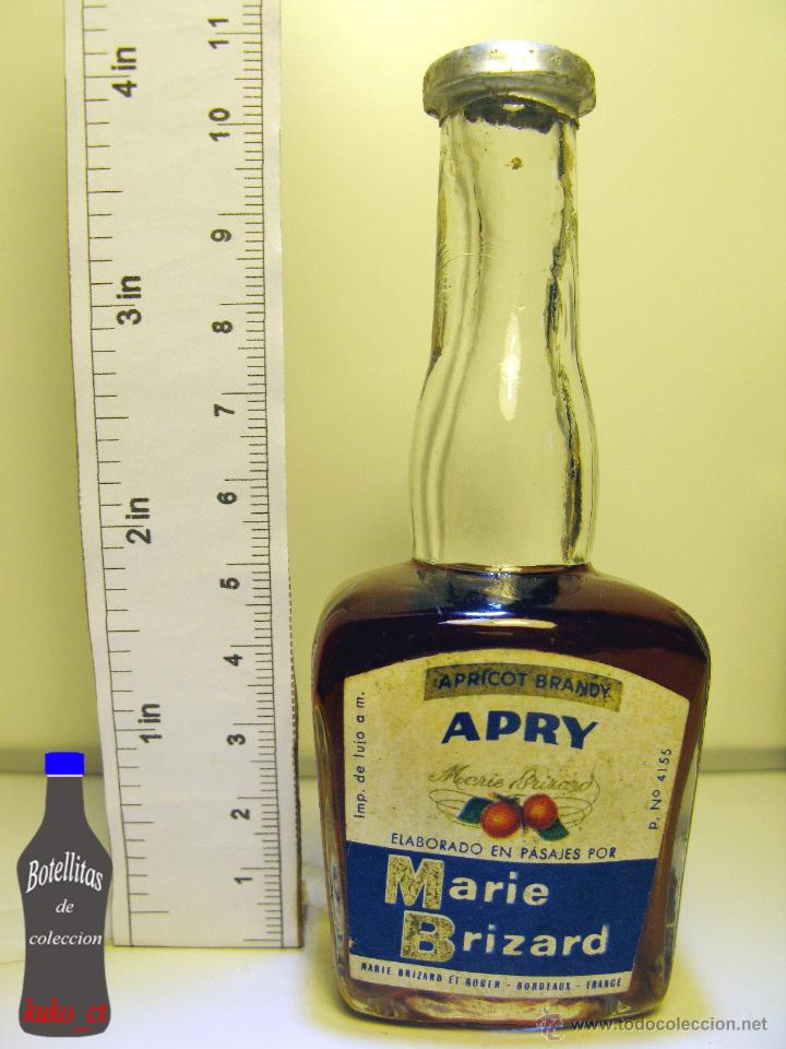 Coleccionismo de vinos y licores: BOTELLITA BOTELLIN APRICOT BRANDY APRY MARIE BRIZARD PASAJES