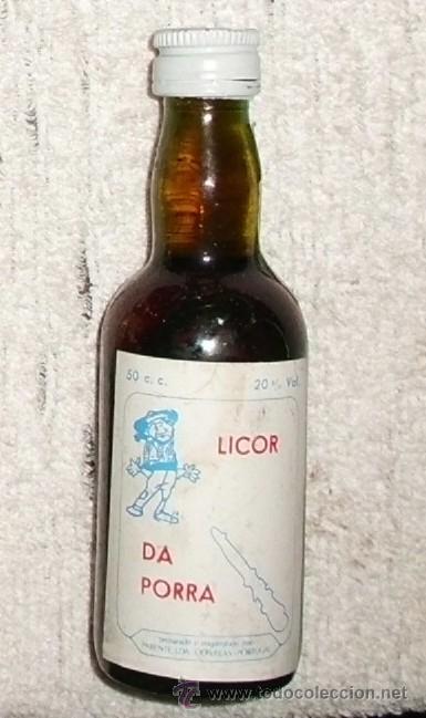 Coleccionismo de vinos y licores: BOTELLIN LICOR DA PORRA. DESTILERIA PARENTE LDA. PORTUGAL   RF-3701