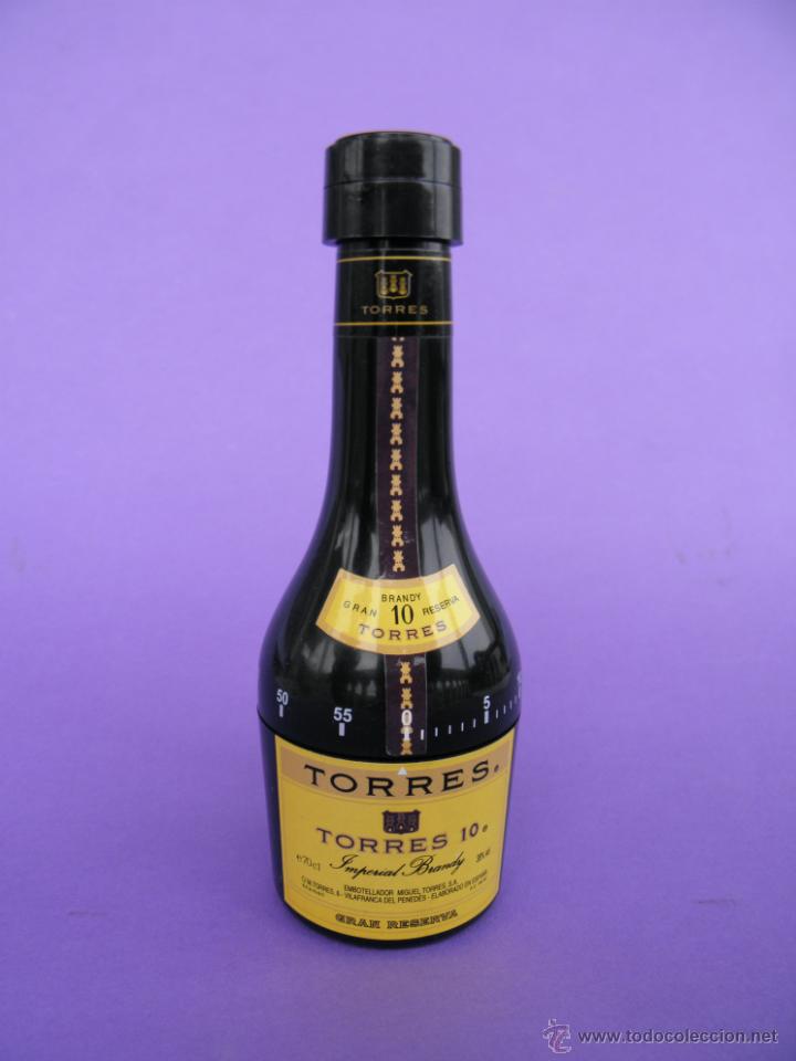 Coleccionismo de vinos y licores: Botella temporizador reloj de cocina de Brandy Torres de 16 cm