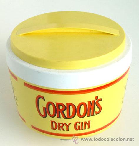 Coleccionismo de vinos y licores: CUBITERA DE LA GINEBRA GORDON&acute;S, VINTAGE