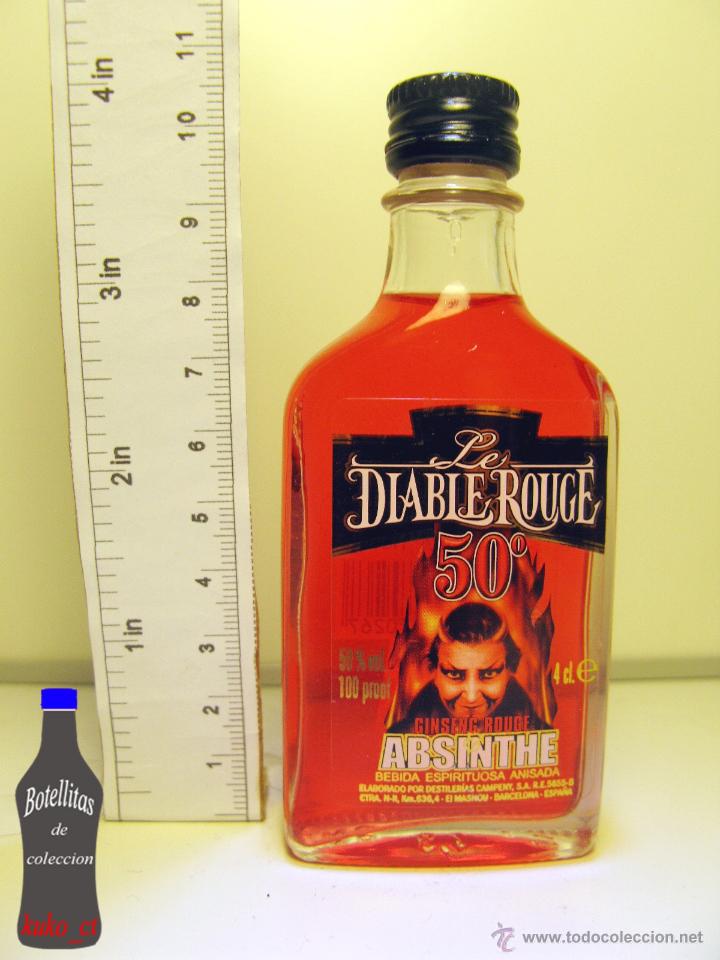 Coleccionismo de vinos y licores: BOTELLITA BOTELLIN LICOR ROUGE ABSINTHE DESTILERIAS CAMPENY MASNOU BARCELONA