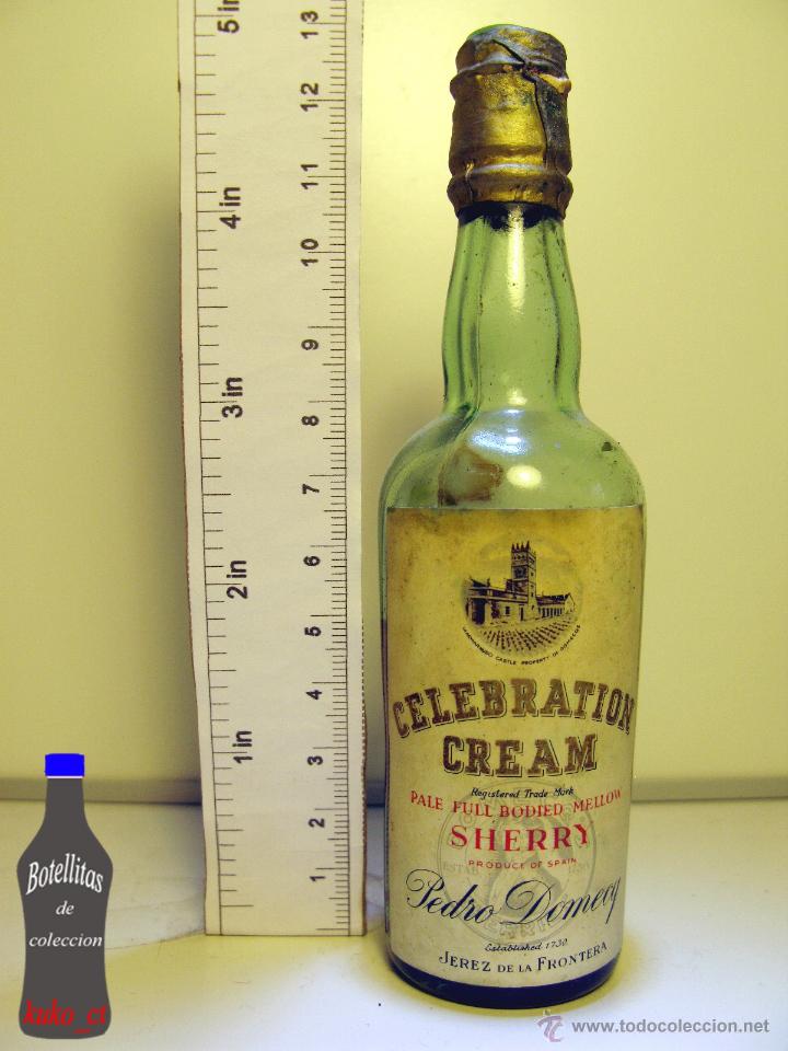 Sammlung von Weinen und Lik&ouml;ren: BOTELLITA BOTELLIN CELEBRATION CREAM SHERRY PALE FULL BODED MELLOW PEDRO DOMECQ JEREZ DE LA FRONTERA