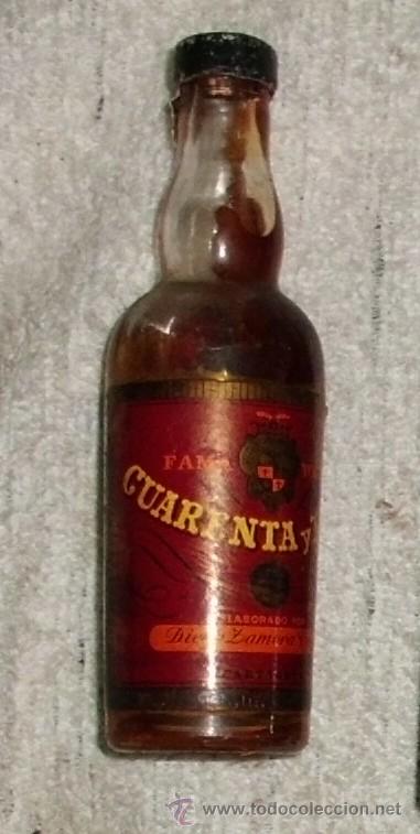 Coleccionismo de vinos y licores: BOTELLIN LICOR CUARENTA Y TRES. DESTILERIA DIEGO ZAMORA CONESA. CARTAGENA  RF-3746