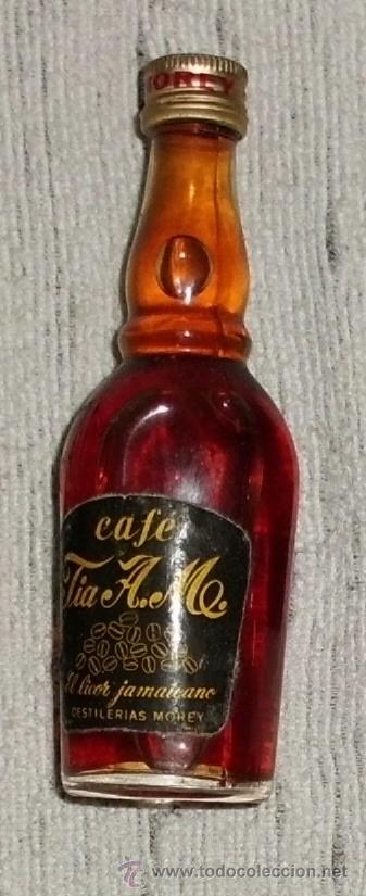 Coleccionismo de vinos y licores: BOTELLIN LICOR DE CAFE TIA A.ME. DESTILERIAS MOREY. MALLORCA    RF-3977