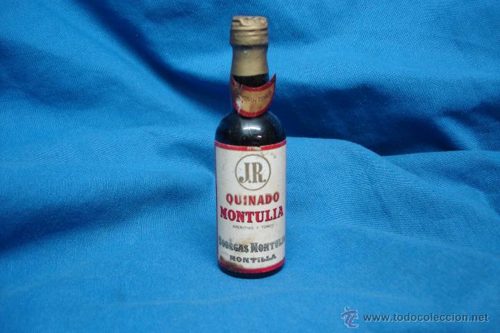 Coleccionismo de vinos y licores: -QUINADO MONTULIA J.R. - BODEGAS MONTULIA MONTILLA - BOTELLIN DE LICOR