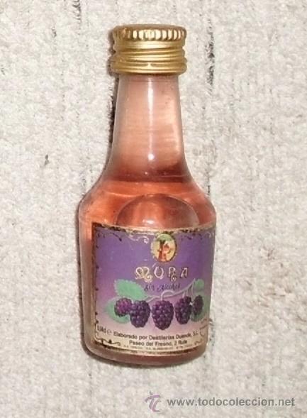 Coleccionismo de vinos y licores: BOTELLIN LICOR DE MORA SIN ALCOHOL. DESTILERIA DUENDE S. L. RUTE    RF-4007