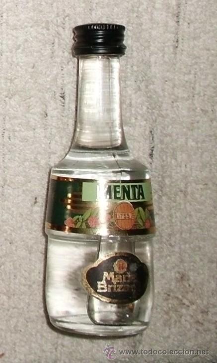 Coleccionismo de vinos y licores: BOTELLIN LICOR DE MENTA MARIE BRIZARD    RF-4015