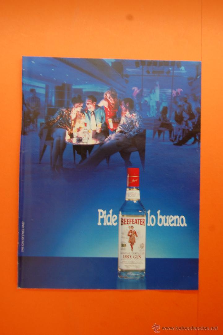 Coleccionismo de vinos y licores: PUBLICIDAD 1991 - COLECCION BEBIDAS - GINEBRA BEEFEATER