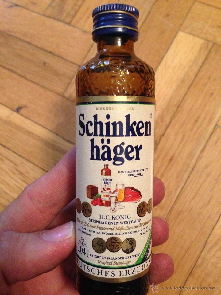Coleccionismo de vinos y licores: ANTIGUO BOTELLIN SCHINKEN HAGER