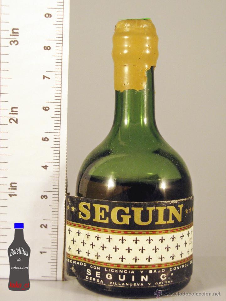 Coleccionismo de vinos y licores: BOTELLITA BOTELLIN BRANDY SEGUIN ELABORADO EN VILLANUEVA Y GELTRU SEGUIN C&ordm;