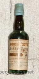 Coleccionismo de vinos y licores: BOTELLIN PONCHE SOTO. BODEGAS JOSE DE SOTO. JEREZ RF-4179