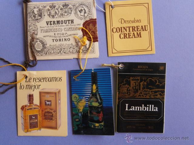 Coleccionismo de vinos y licores: ETIQUETAS DE VINO Y LICORES - LOGAN - LAMBILLA - KIWI-KIR - COINTREU Y VERMOUTH TORINO