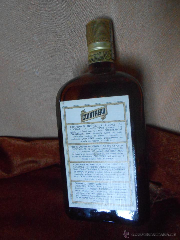 Coleccionismo de vinos y licores: BOTELLA   COINTREAU   -Vacia- - Foto 3