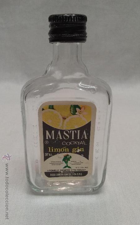 Coleccionismo de vinos y licores: BOTELLA DE CRISTAL VACIA  DE MASTIA COCKTAIL - LIMON GIN - MADE IN SPAIN