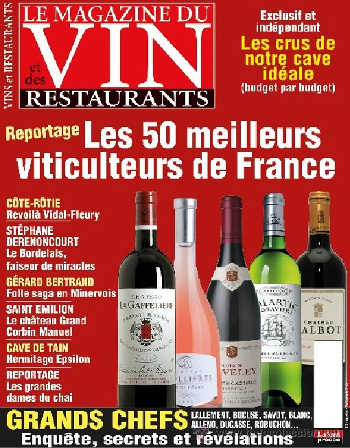 Collection of wines and liquors: Revista profesional 'Le magazine du vin et des restaurants', n&ordm; 3, Mayo 2015. En idioma franc&eacute;s.