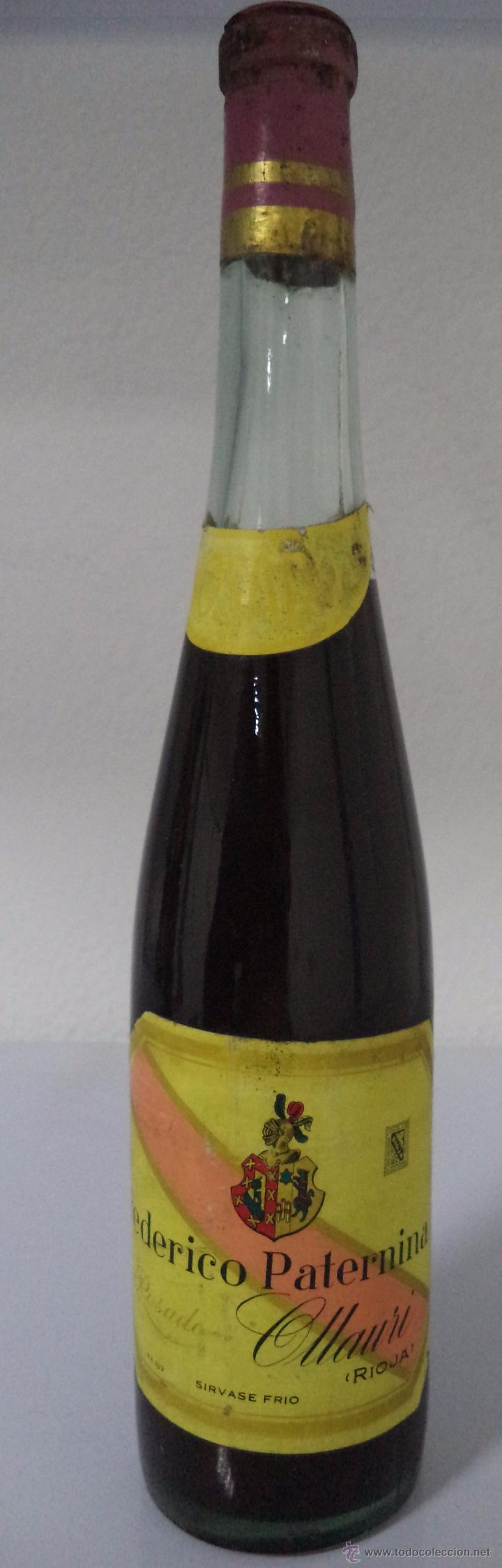 Coleccionismo de vinos y licores: BOTELLA FEDERICO PATERNINA, ROSADO.