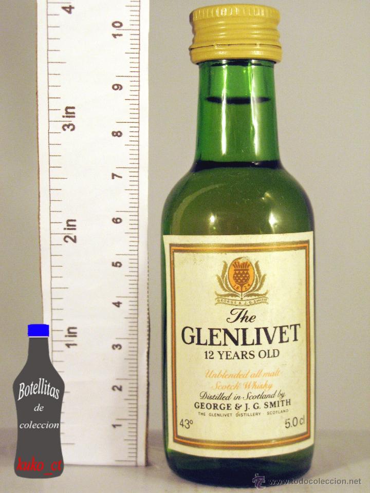 Sammlung von Weinen und Lik&ouml;ren: BOTELLITA BOTELLIN THE GLENLIVET 12 YEARS OLD GEORGE SMITH EMBOTELLADO PARA BODEGAS PALACIO