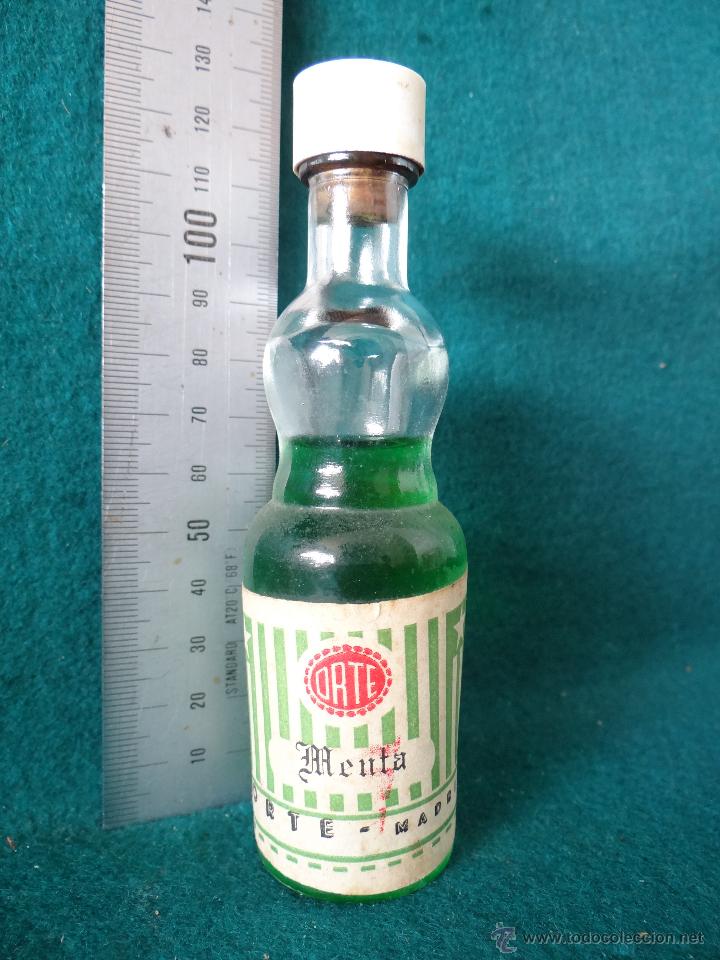 Coleccionismo de vinos y licores: MENTA. ORTE. MADRID. BOTELLIN. - Foto 1