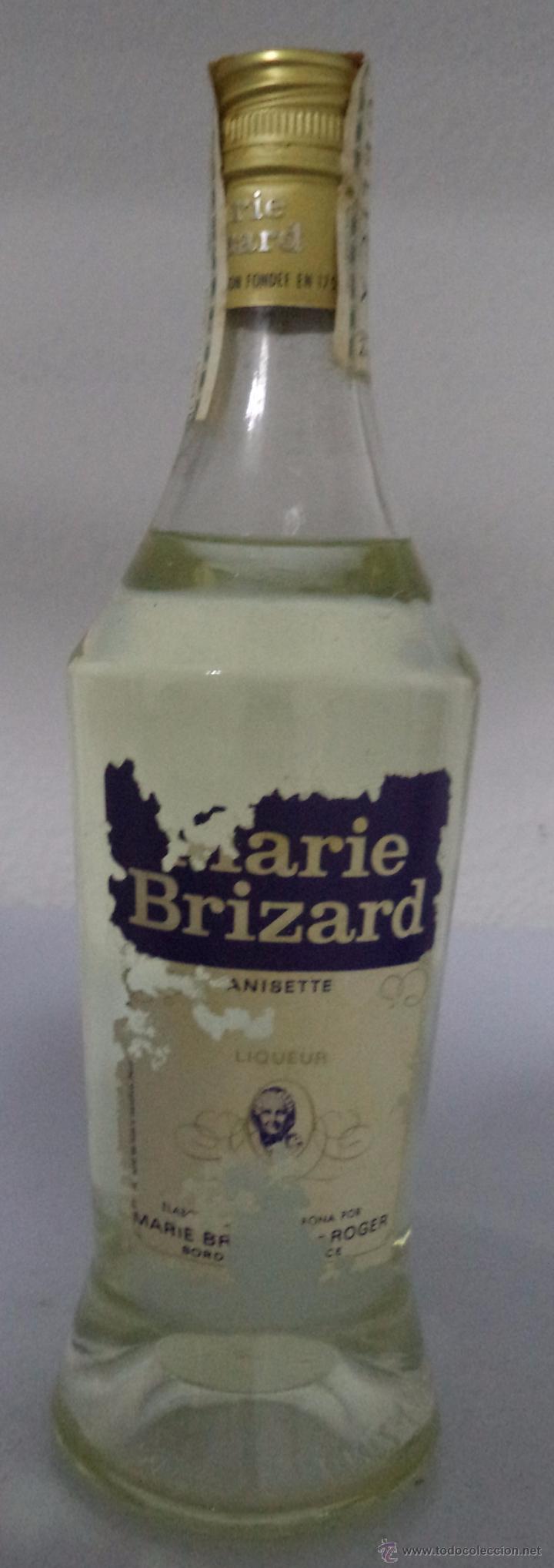 Sammlung von Weinen und Lik&ouml;ren: BOTELLA ANIS MARIE BRIZARD. IMPUESTO DOS PESETAS. 1/2 LITRO.