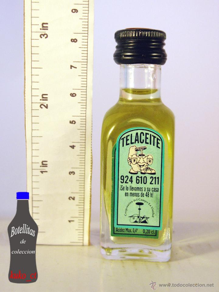 Sammlung von Weinen und Lik&ouml;ren: BOTELLITA BOTELLIN ACEITE DE OLIVA VIRGEN EXTRA LA UNIDAD ACEITE MONTERRUBIO TELACEITE
