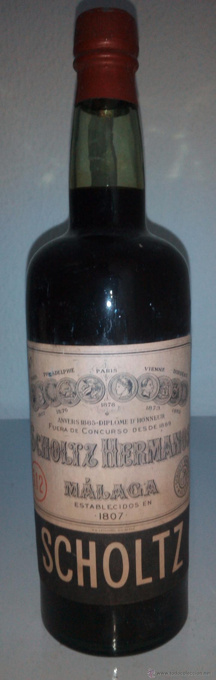 Coleccionismo de vinos y licores: BOTELLA DE SCHOLTZ 512. M&Aacute;LAGA. - Foto 1