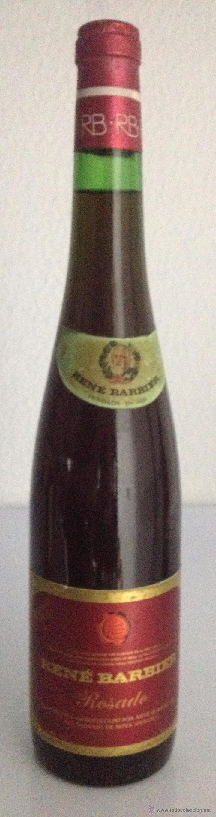 Coleccionismo de vinos y licores: BOTELLA DE VINO ROSADO REN&Eacute; BARBIER. SAN SADURNI DE NOYA. PENEDES
