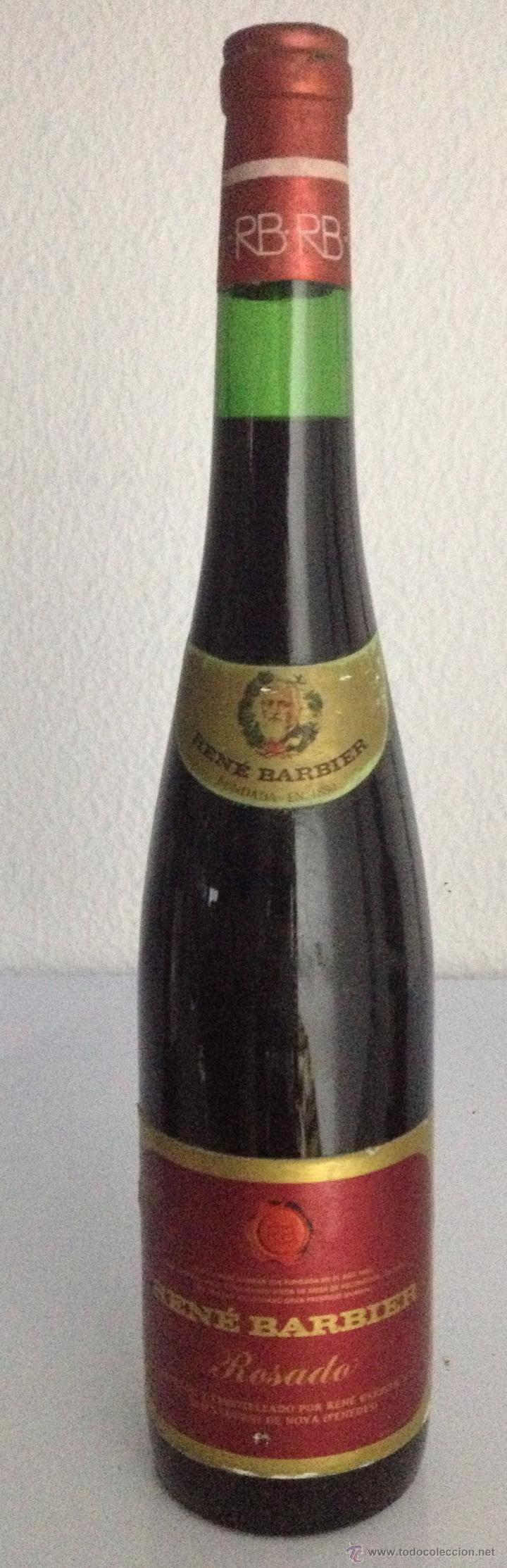 Coleccionismo de vinos y licores: BOTELLA DE VINO ROSADO REN&Eacute; BARBIER. SAN SADURNI DE NOYA. PENEDES
