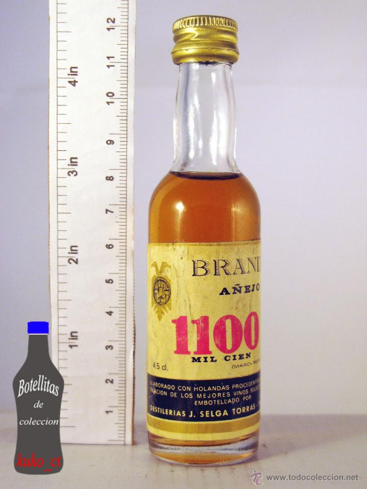 Colecionismo de vinhos e licores: BOTELLITA BOTELLIN BRANDY 1100 DESTILERIAS J SELGA TORRAS MANRESA