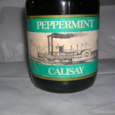 Coleccionismo de vinos y licores: PEPPERMINT CALISAY BOTELLA ANTIGUA DESTILERÍAS MOLLFULLEDA, ARENYS DE MAR. Lote 55244608