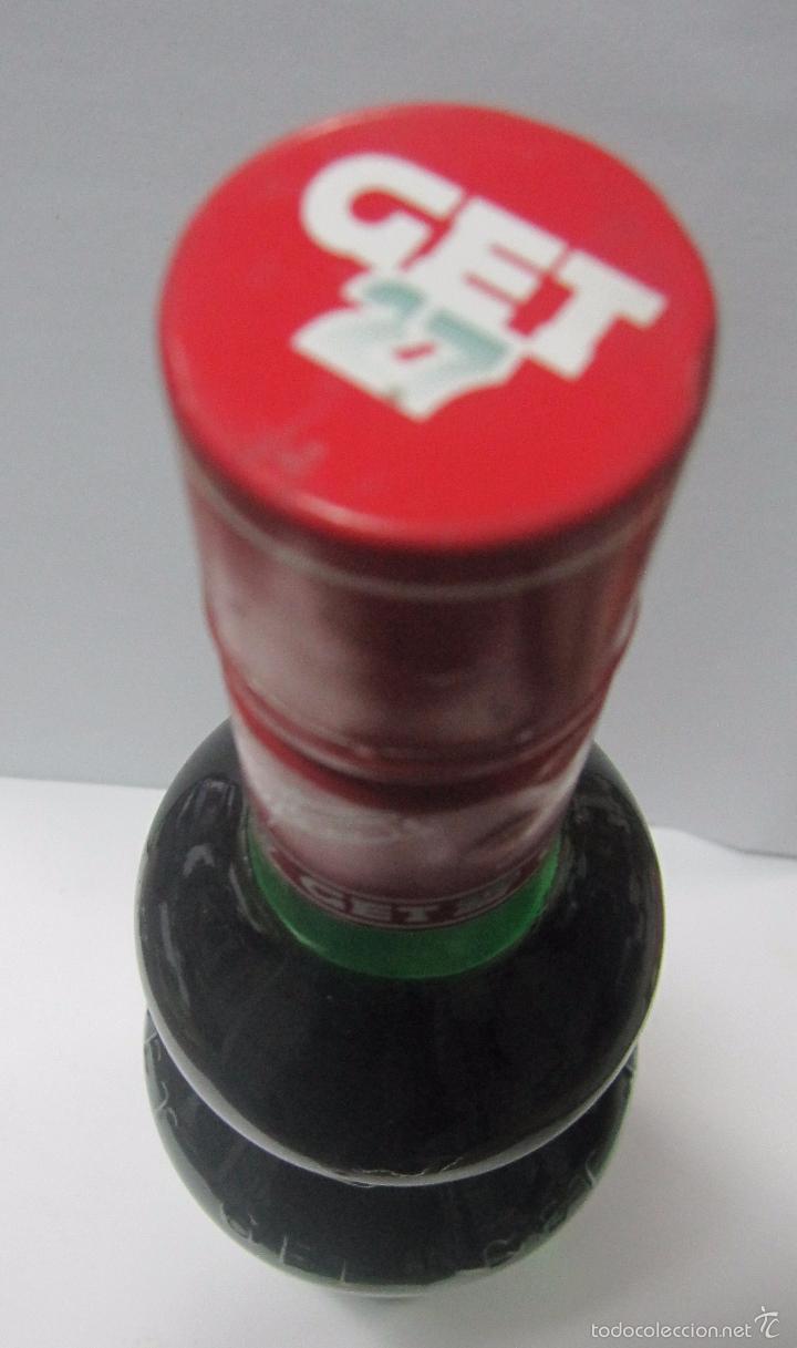 Coleccionismo de vinos y licores: BOTELLA DE PIPPERMINT. GET 27. 30CM - Foto 3