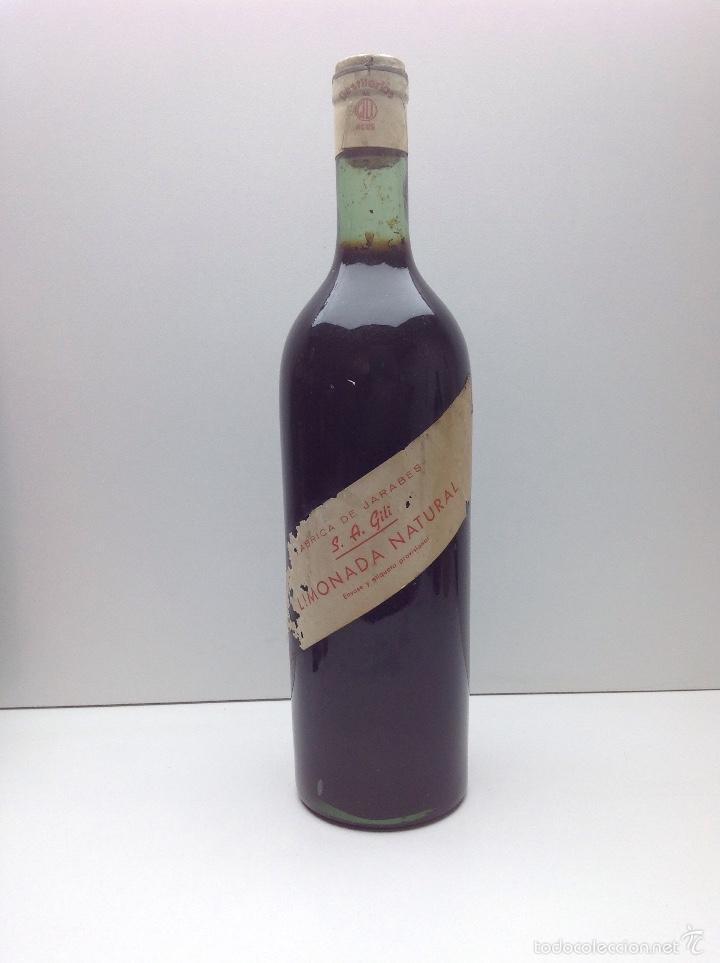 Coleccionismo de vinos y licores: RARA BOTELLA DE JARABES DESTILERIAS A.GILI REUS LIMONADA NATURAL