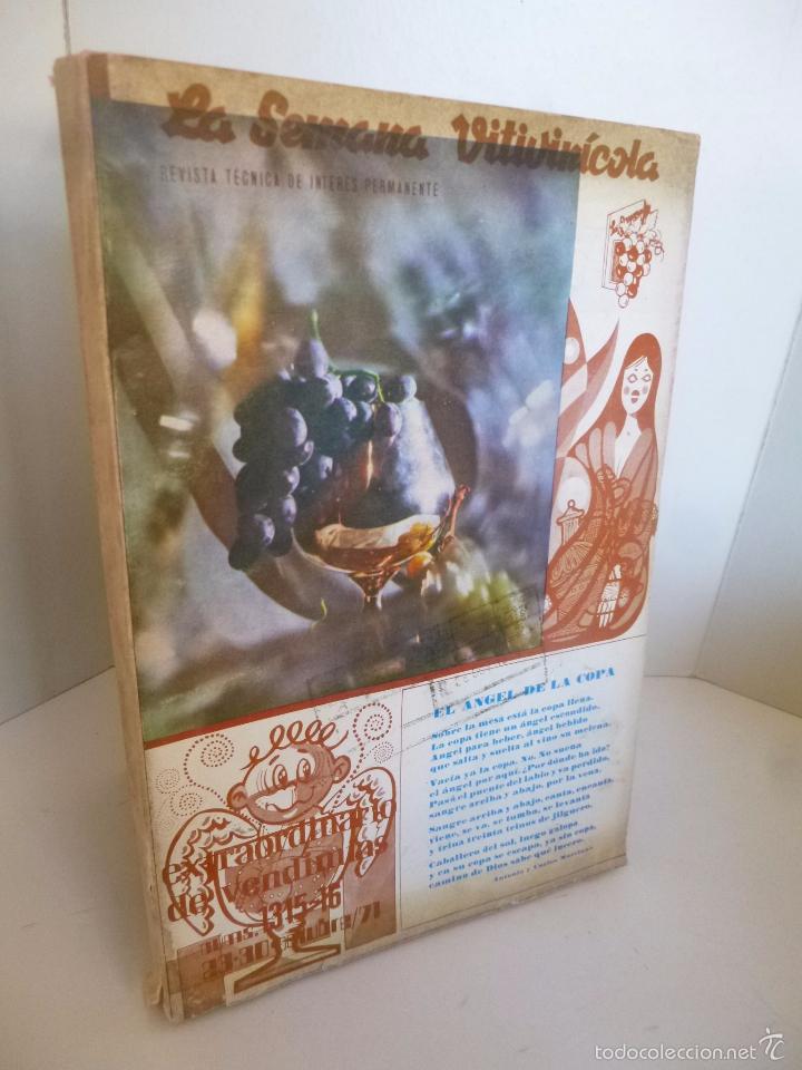 Coleccionismo de vinos y licores: REVISTA LA SEMANA VITIVINICOLA 1315 1316. OCTUBRE 1971 EXTRAORDINARIO DE VENDIMIAS